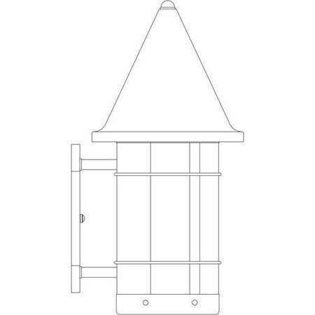 Arroyo Craftsman 11" Valencia Sconce, Black, Tan Glass VS-11TN-BK